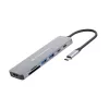 Conceptronic DONN28G 7-in-1 USB 3.2 Gen 1 dokstacija, 4K60Hz HDMI, USB-A 5Gbps x 2, USB-C 5Gbps, SD, TF/MicroSD, 100W USB PD