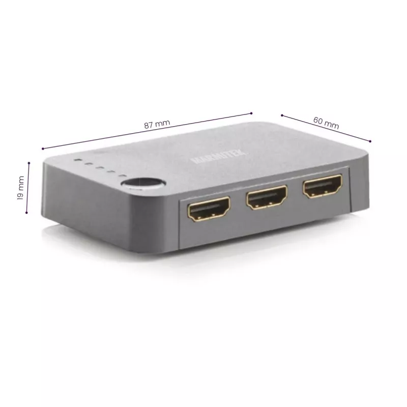 Marmitek Connect 350 UHD 2.0 - HDMI pārslēgs 4K 60Hz - 5 ieejas / 1 izeja