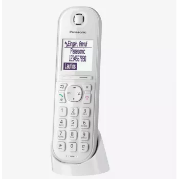 Panasonic KX-TGQ200GW DECT bezvadu digitālais tālrunis, balts