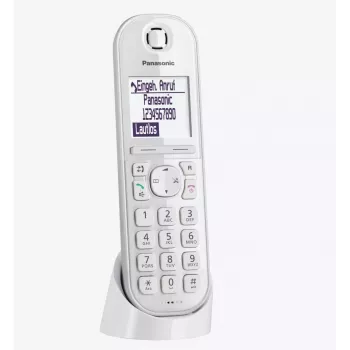 Panasonic KX-TGQ200GW DECT bezvadu digitālais tālrunis, balts