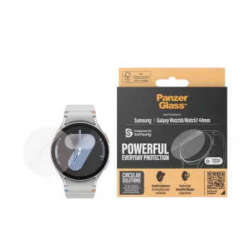 PanzerGlass ® ekrāna aizsargs Samsung Galaxy Watch8 | Watch7 44mm | īpaši plata piegulšanās