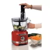 Ariete 1782 Gourmet Pro Moderna, virtuves kombains, 3L daudzfunkcionāla bļoda, 2L blenderis, 2 ātrumi + Pulse, asmeņu komplekts + nerūsējošā tērauda disks, sulu spiedes piederums, sarkans
