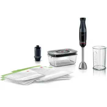 Iegremdējamais blenderis Bosch Serie 4 MSM4B6V2 — 1000 W, 1,2 L krūze, noņemama vārpsta, melns