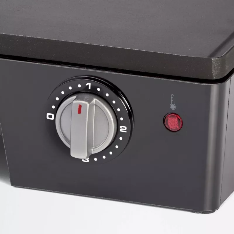 Ariete 1916 Multi Grill 3 in 1 - Elektriskais grils, bārbekjū, gluda un rievota plāksne - 180° atvērums - Regulējams termostats - 2400 W - Melns