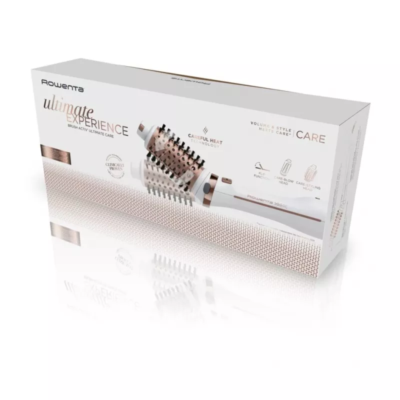 Rowenta Brush Activ Ultimate Care CF9720 Karstā gaisa birste Silts varš, Balts 2 m