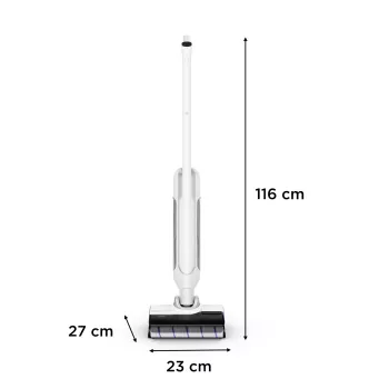 Rowenta X Clean 10 2-in-1 stick vacuum baterija Dry&wet Bagless 200 W Silver, balta