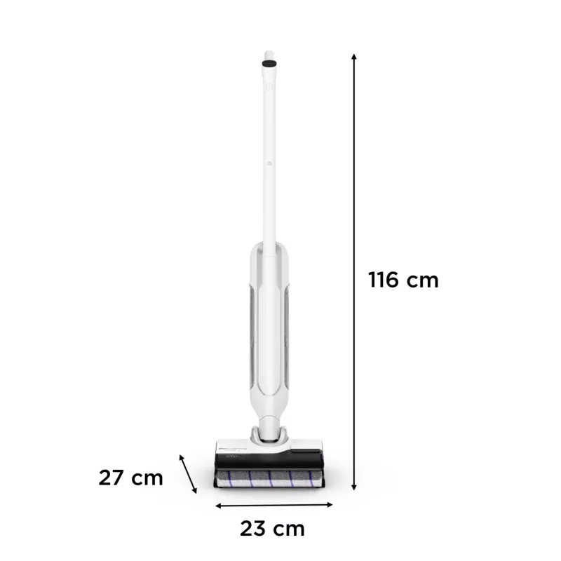 Rowenta X Clean 10 2-in-1 stick vacuum baterija Dry&wet Bagless 200 W Silver, balta