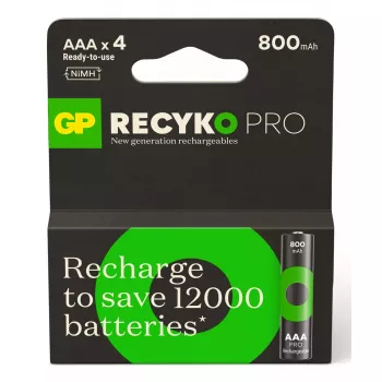 Uzlādējamā baterija GP baterijas ReCyko Pro GPRCP80AAA174C4 AAA NiMH 14g