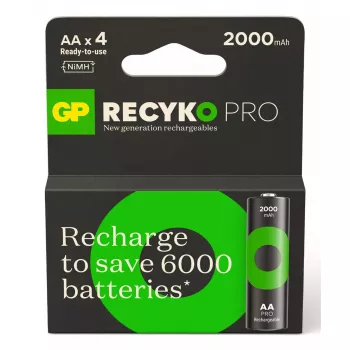 Uzlādējama baterija GP baterijas ReCyko Pro GPRCP200AA167C4 AA NiMH 30g
