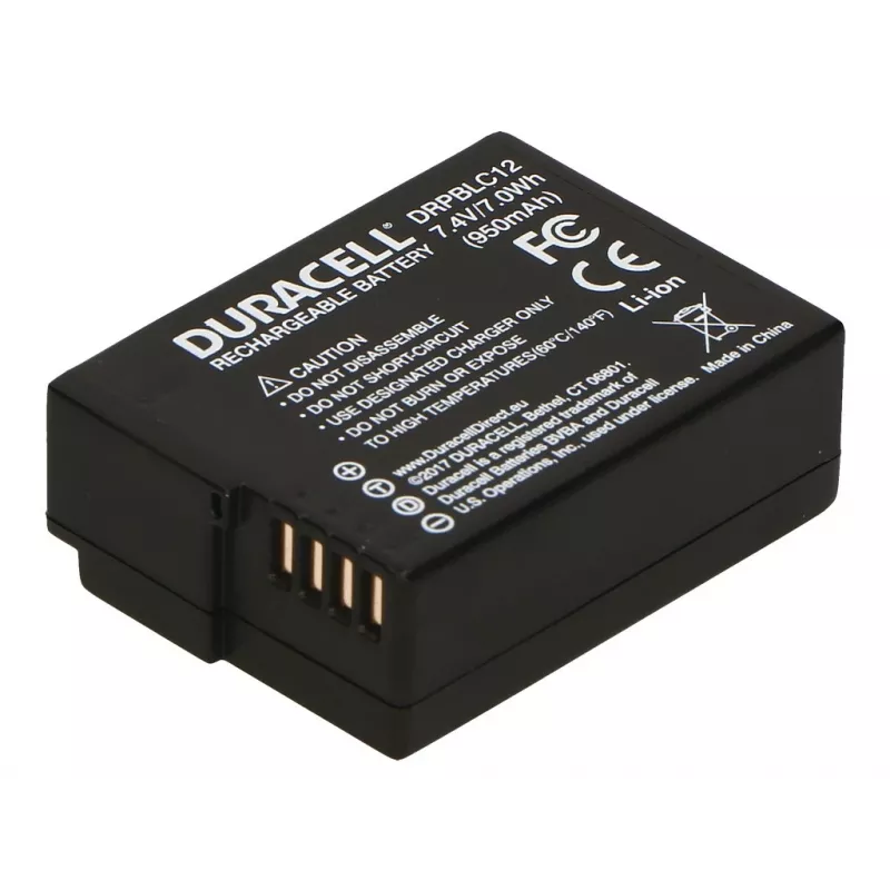 Kameras baterija Duracell DRPBLC12 Panasonic DMW-BLC12 aizstājējs