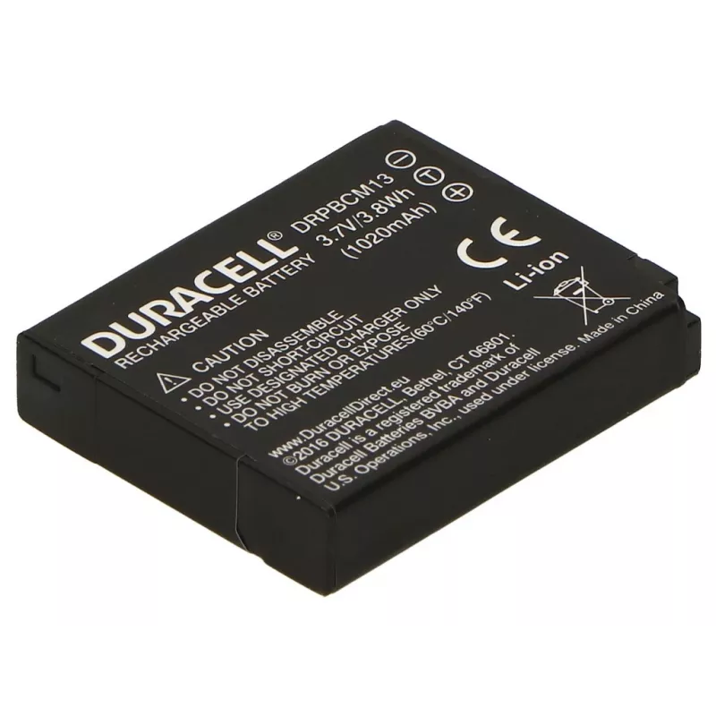 Duracell kameras baterija – aizvieto Panasonic DMW-BCM13 bateriju