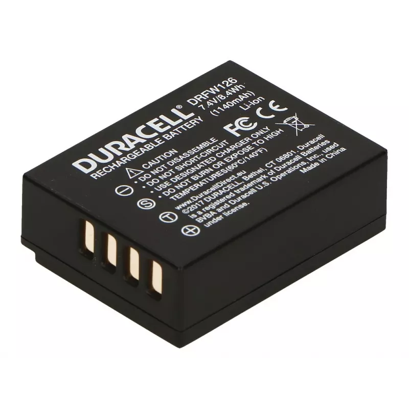 Kameras baterija Duracell DRFW126 Fulifilm NP-W126 aizstājējs