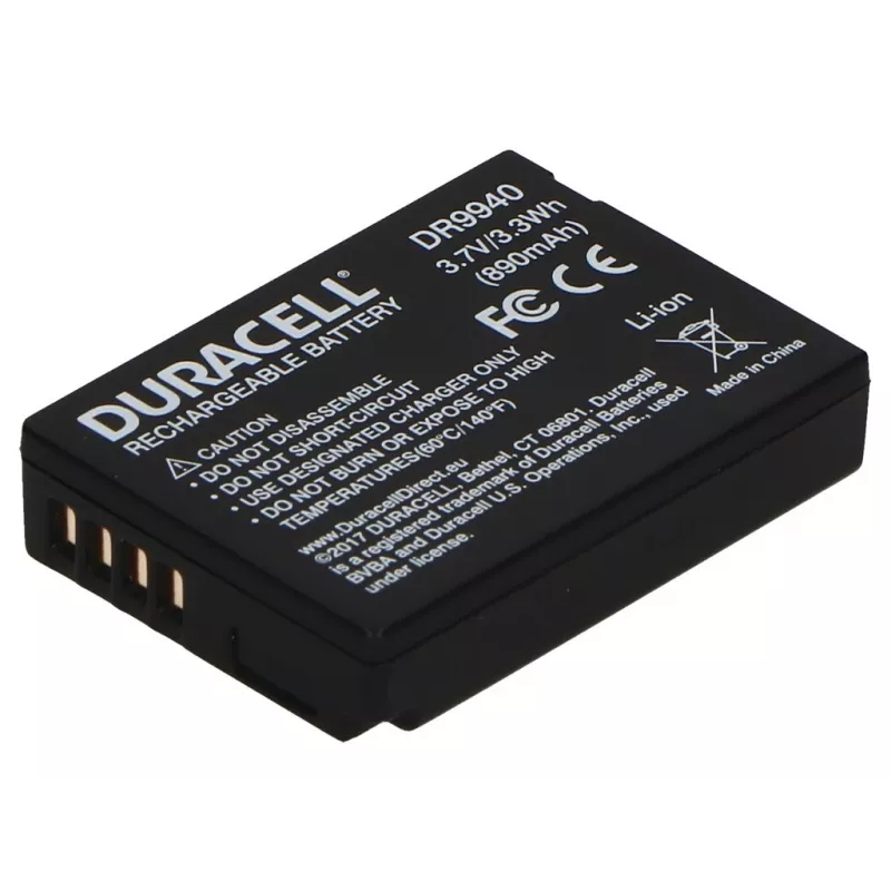 Duracell kameras baterija – aizstāj Panasonic DMW-BCG10 akumulatoru