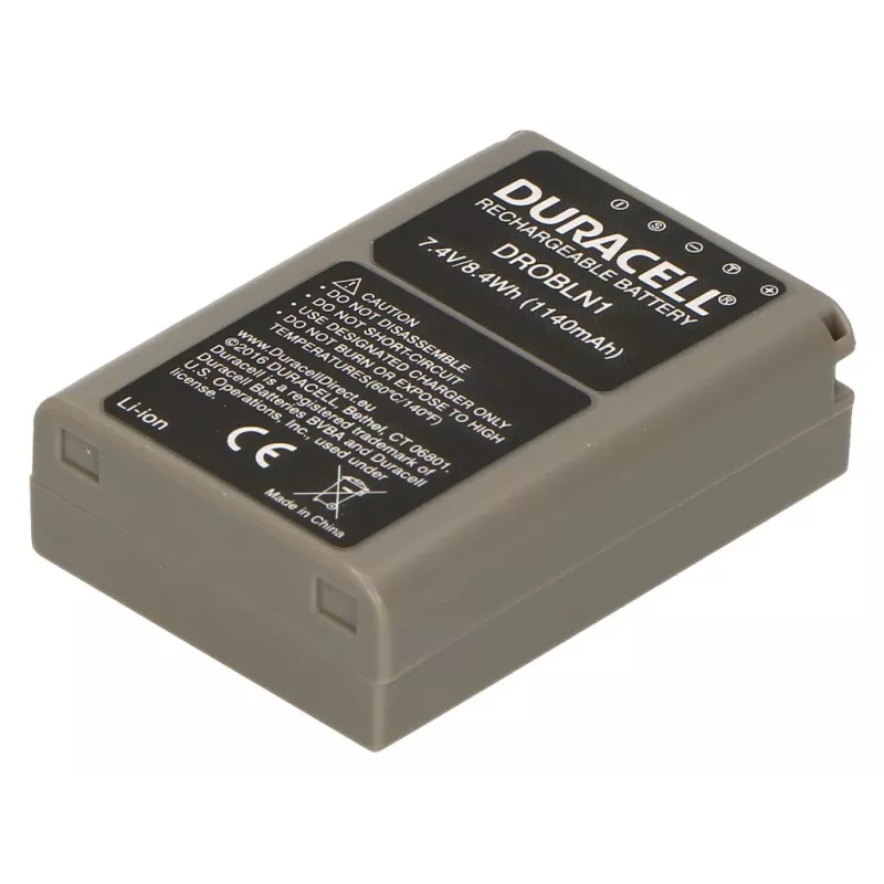Duracell kameras akumulators – aizstāj Olympus BLN-1 akumulatoru, Olympus, 1140 mAh, 7,4 V, litija jonu (Li-Ion)