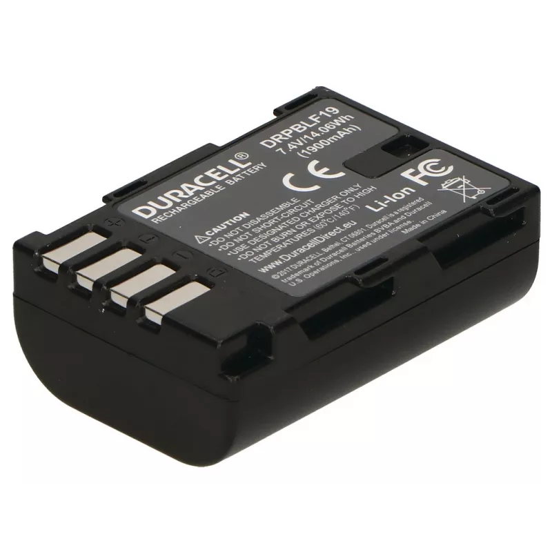 Duracell kameras baterija – aizstāj Panasonic DMW-BLF19E bateriju