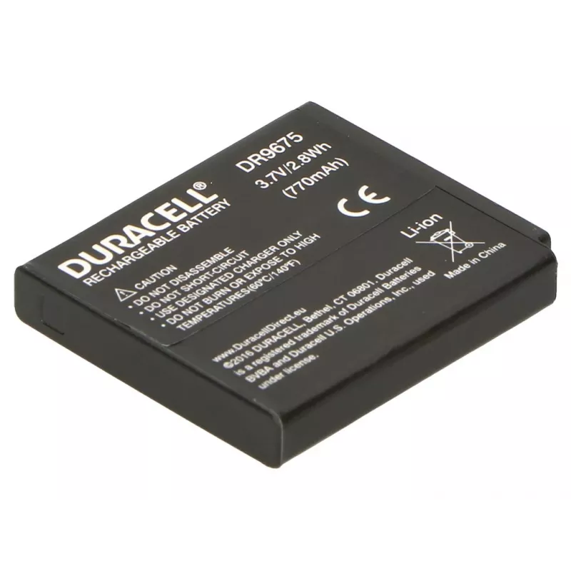 Duracell kameras baterija - aizstāj Pentax D-LI68 bateriju