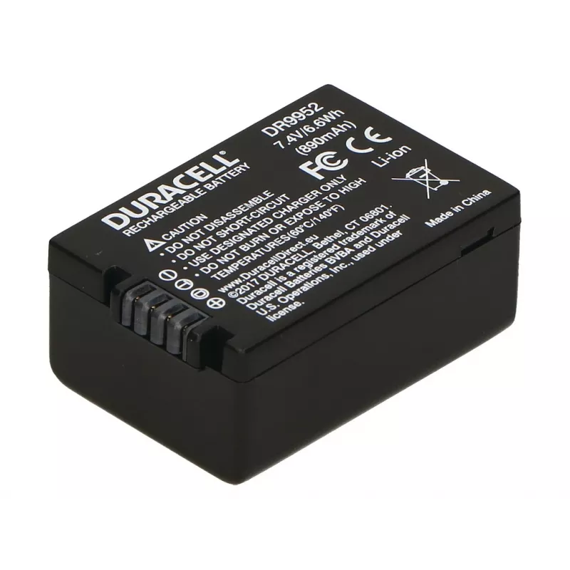 Duracell kameras baterija – aizstāj Panasonic DMW-BMB9E akumulatoru