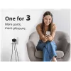 Conceptronic 3 portu 67 W GaN USB PD lādētājs ar USB-C uzlādes kabeli, USB-C x 2, USB-A x 1, QC 3.0, PPS