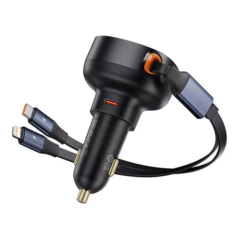Baseus Enjoyment Pro 60W automašīnas lādētājs ar USB kabeli