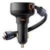 Baseus Enjoyment Pro 60W automašīnas lādētājs ar USB kabeli