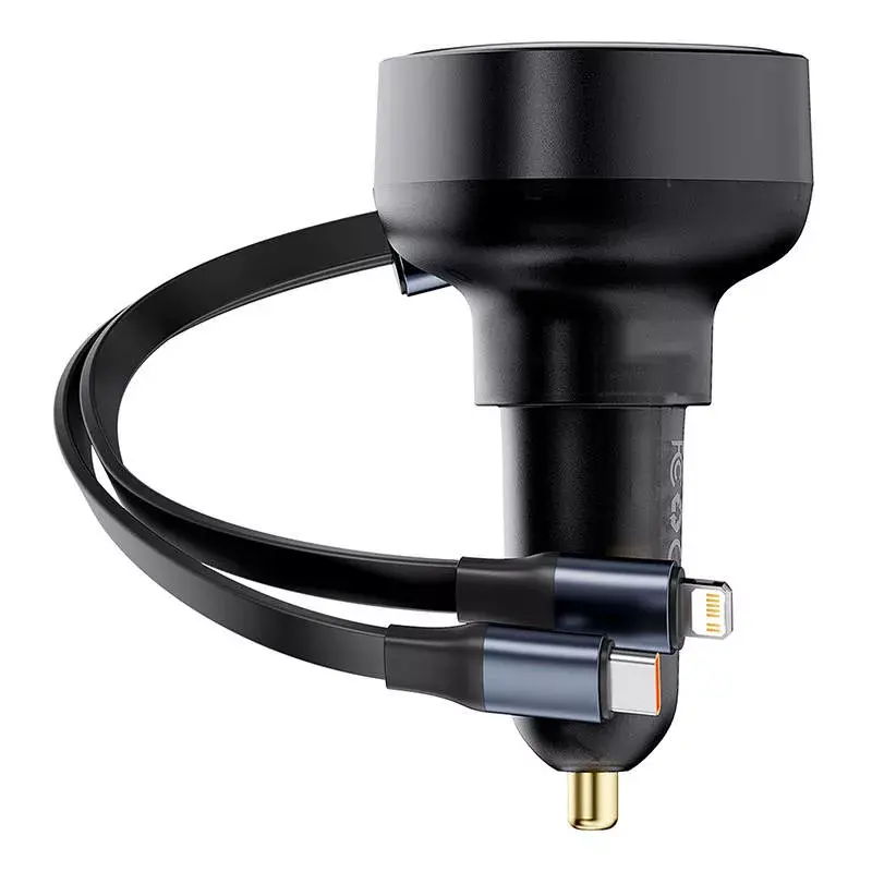 Baseus Enjoyment Pro 60W automašīnas lādētājs ar USB kabeli