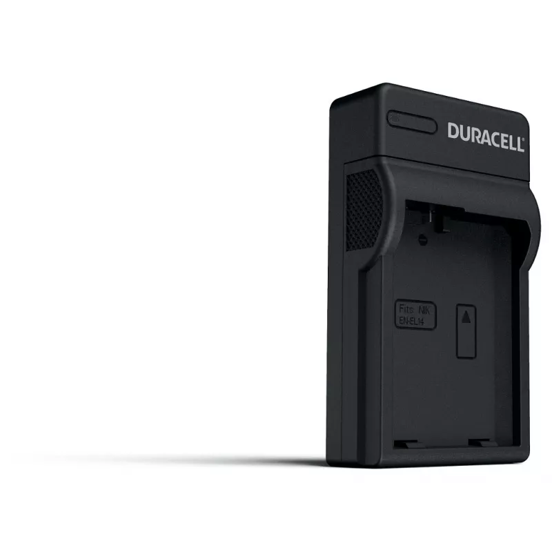 Duracell digitālās kameras akumulatora lādētājs, USB, Iekštelpu akumulatora lādētājs, Nikon EN-EL14, Melns, 5 V, 5 V