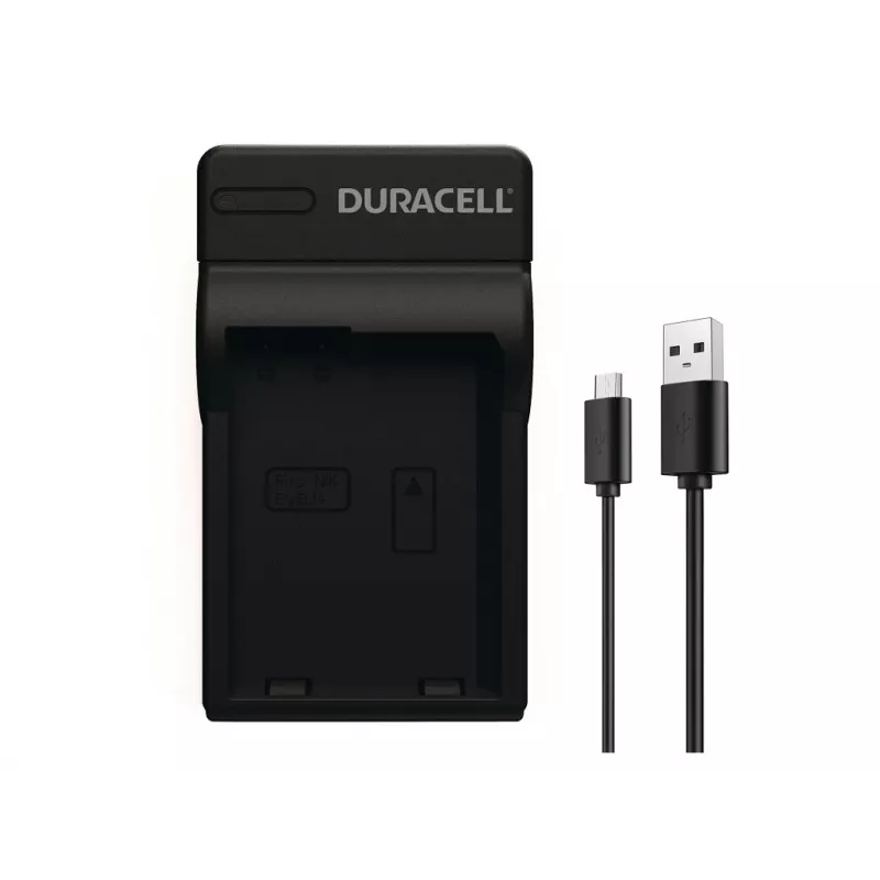 Duracell digitālās kameras akumulatora lādētājs, USB, Iekštelpu akumulatora lādētājs, Nikon EN-EL14, Melns, 5 V, 5 V