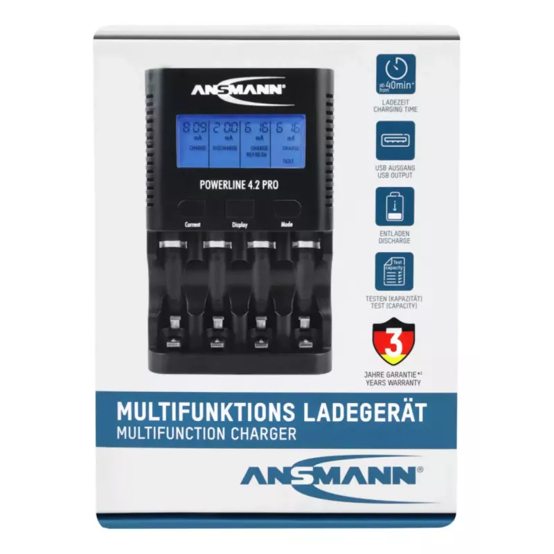 Baterijas lādētājs Ansmann Powerline 4.2 Pro
