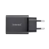 Strāvas adapteris Intenso W65ACC USB-A un USB-C pieslēgvietas melns