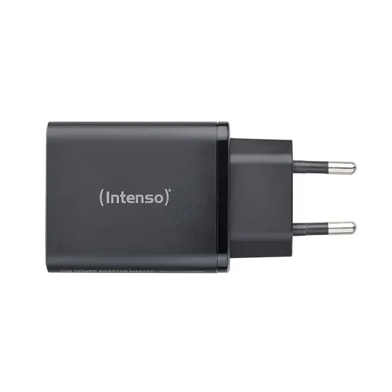 Strāvas adapteris Intenso W65ACC USB-A un USB-C pieslēgvietas melns