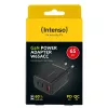 Strāvas adapteris Intenso W65ACC USB-A un USB-C pieslēgvietas melns