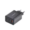Strāvas adapteris Intenso W65ACC USB-A un USB-C pieslēgvietas melns