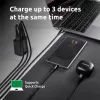 Strāvas adapteris Intenso W65ACC USB-A un USB-C pieslēgvietas melns