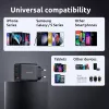 Strāvas adapteris Intenso W65ACC USB-A un USB-C pieslēgvietas melns