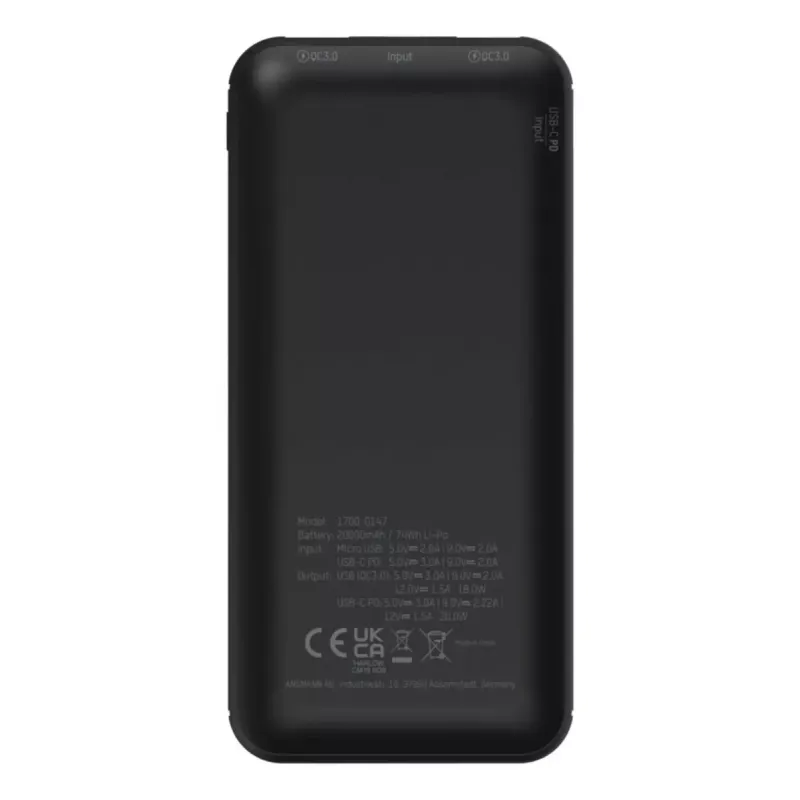 Pārnēsājams akumulators Ansmann PB320PD 20000 mAh