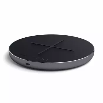 Satechi ST-IWCBM ātrais bezvadu lādētājs USB Type-C iekštelpām viedtālruņiem melns, pelēks