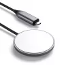 Mobilās ierīces lādētājs Satechi ST-UCQIMCM USB bezvadu uzlāde pelēks balts