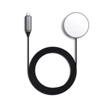 Mobilās ierīces lādētājs Satechi ST-UCQIMCM USB bezvadu uzlāde pelēks balts