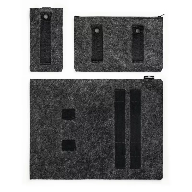 Uzmavas futrālis Durable Effect 41,7 cm 16,4 collas Antracīts 2 priekšējās kabatas