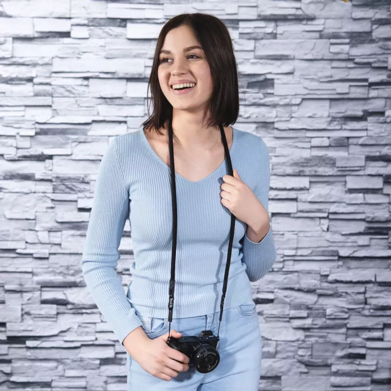 Hama Braid 120 siksna digitālajai kamerai neilons melns