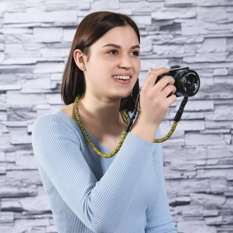 Hama Braid 120 siksna digitālajai kamerai neilons melna, dzeltena