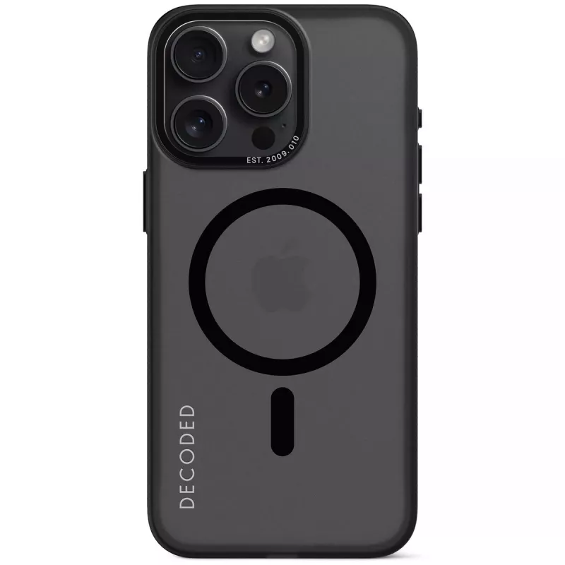 Cover Decoded iPhone 15 Pro Max 17 cm Melns Caurspīdīgs