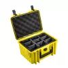 B&W Cases type 2000 dzeltena Polypropylene 9 pockets 270x215x165 mm