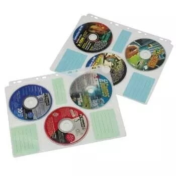 Hama CD-ROM indeksa kabatas 60 diskiem caurspīdīgas