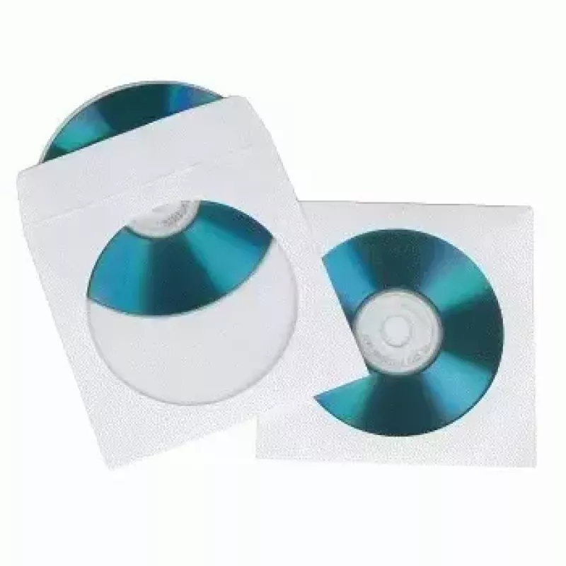 Hama CD-ROM papīra aploksnes 50, baltas, 50 diskiem