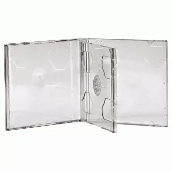 CD dubultais dārgakmens futrālis Hama 44752 5 gab. iepakojumā 2 diskiem, caurspīdīgs