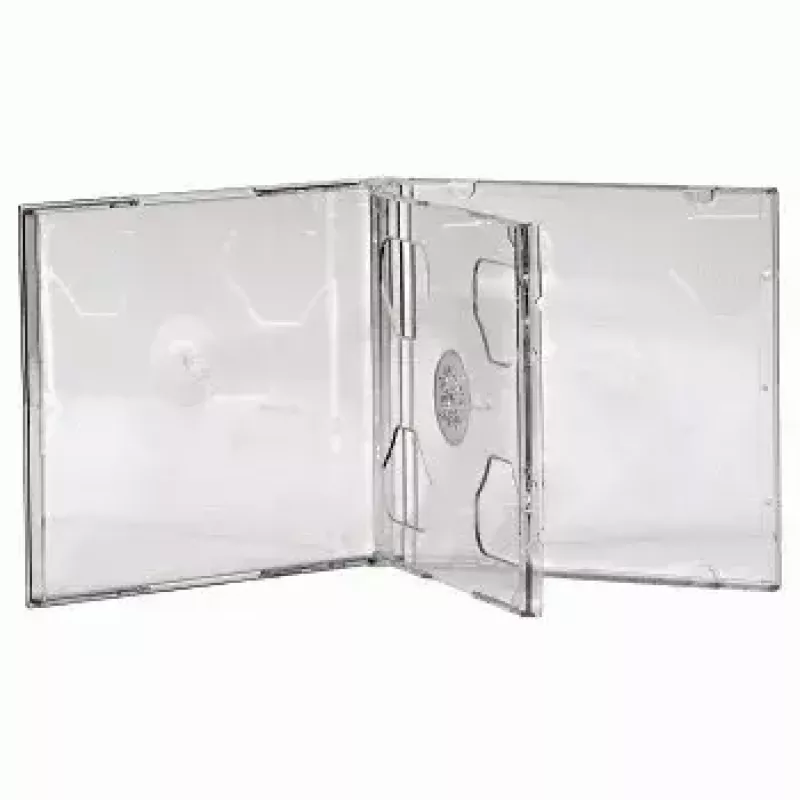 CD dubultais dārgakmens futrālis Hama 44752 5 gab. iepakojumā 2 diskiem, caurspīdīgs