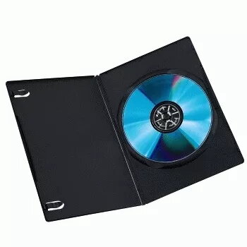 DVD plānā kārba Hama 51181 melna 1 disks