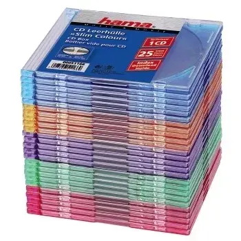 Hama CD plāns Box Pack of 25, Coloured 1 discs Multicolour