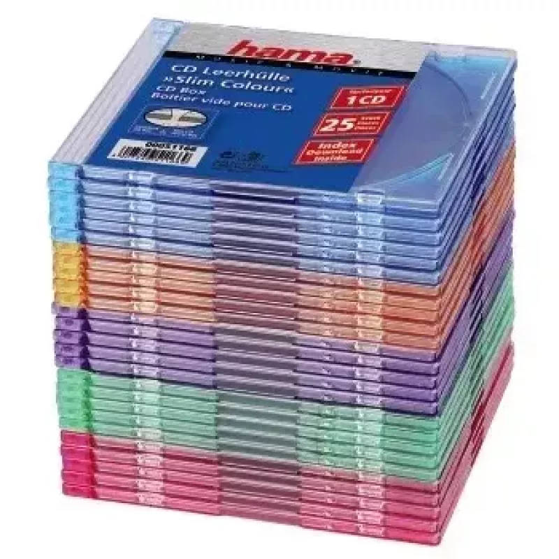 Hama CD plāns Box Pack of 25, Coloured 1 discs Multicolour
